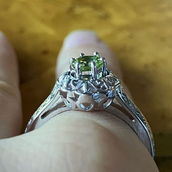 Interchangeable Multi Gemstone Sterling Silver Ring Size 9 - Picture 3 of 10